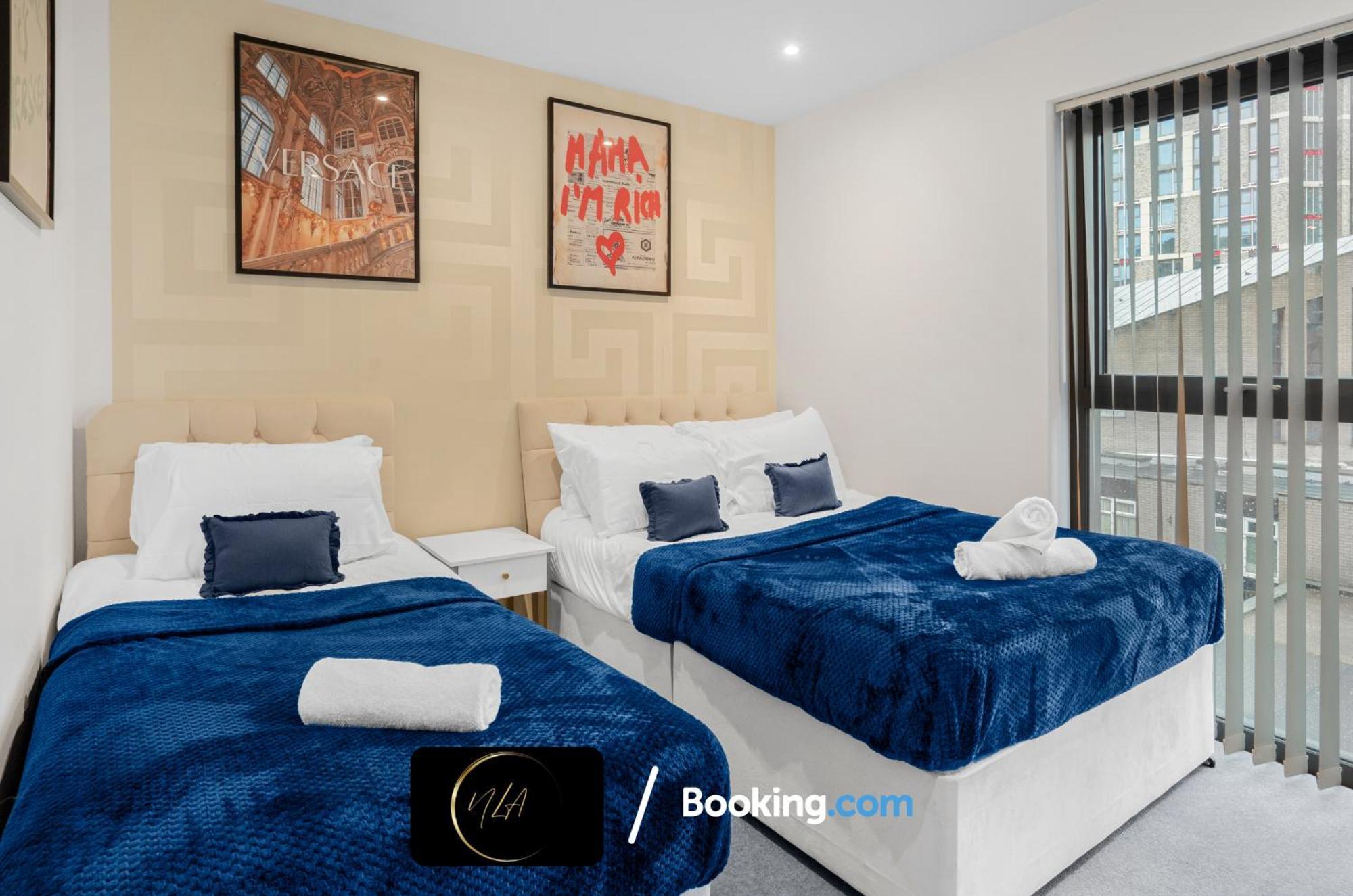 City Centre Apartment With Free Parking, 2 Bathrooms, Netflix And Wifi - Suitable For Contractors And Families - By Noor Luxury Accommodations Birmingham Exteriör bild