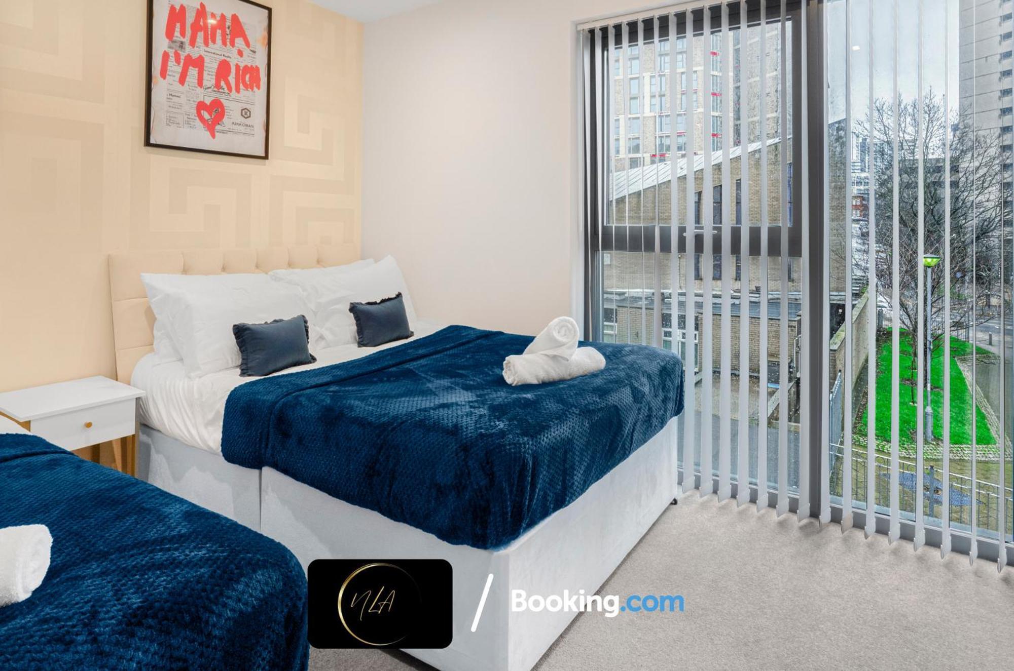 City Centre Apartment With Free Parking, 2 Bathrooms, Netflix And Wifi - Suitable For Contractors And Families - By Noor Luxury Accommodations Birmingham Exteriör bild