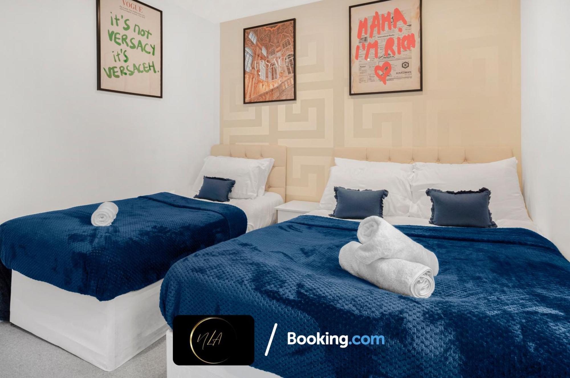 City Centre Apartment With Free Parking, 2 Bathrooms, Netflix And Wifi - Suitable For Contractors And Families - By Noor Luxury Accommodations Birmingham Exteriör bild