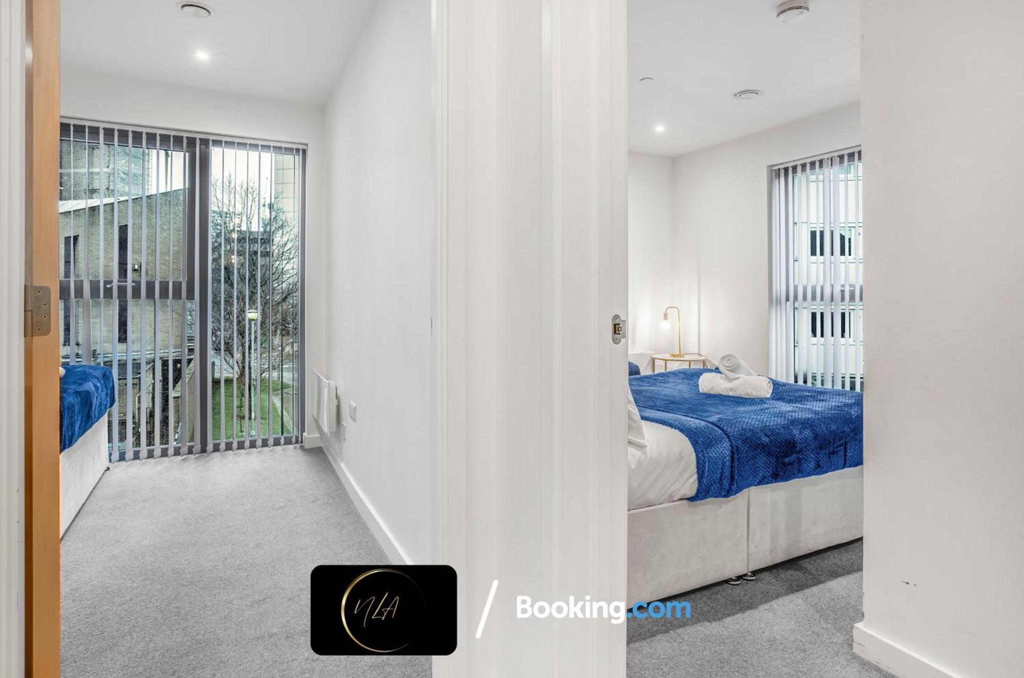 City Centre Apartment With Free Parking, 2 Bathrooms, Netflix And Wifi - Suitable For Contractors And Families - By Noor Luxury Accommodations Birmingham Exteriör bild
