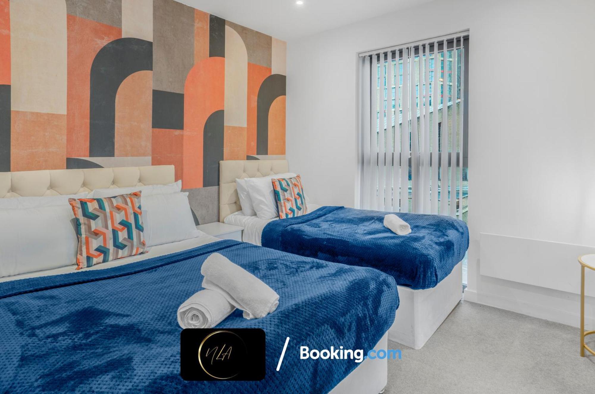 City Centre Apartment With Free Parking, 2 Bathrooms, Netflix And Wifi - Suitable For Contractors And Families - By Noor Luxury Accommodations Birmingham Exteriör bild
